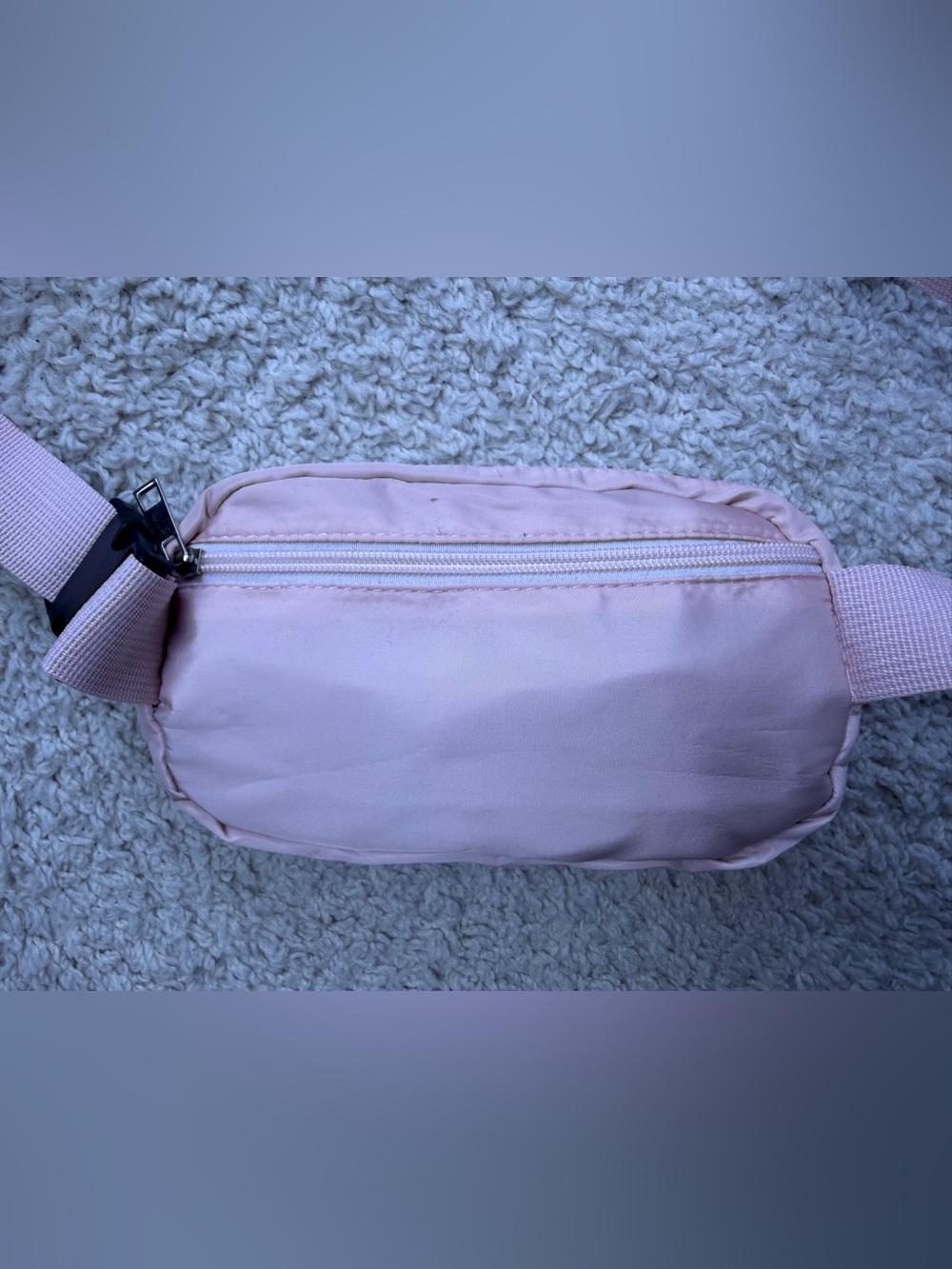 Pearl-Embellished Pink Crossbody Belt Bag - Picture 7 of 9